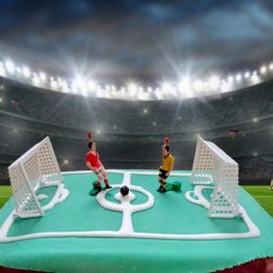 Fußball WM Kuchen zum Kindergeburtstag backen